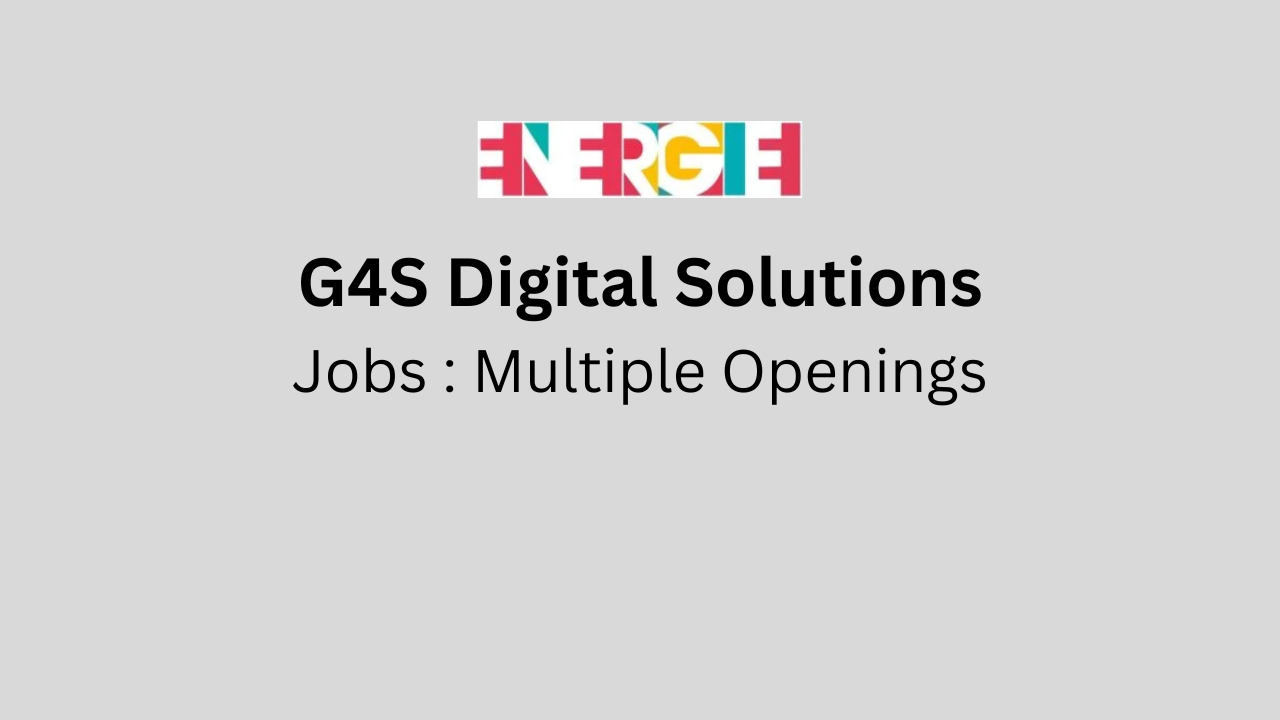 Career Opportunities at G4S Digital Solutions
