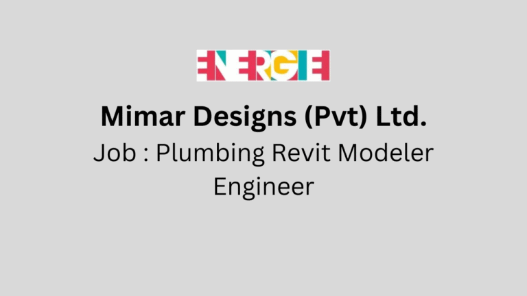 Plumbing Revit Modeler / Engineer