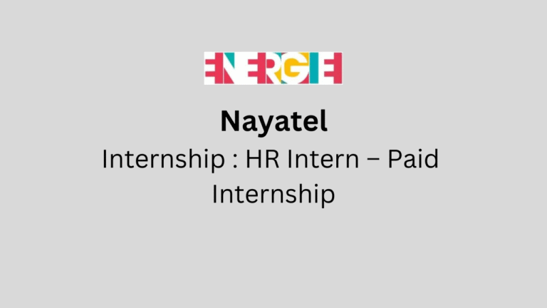 HR Intern – Paid Internship