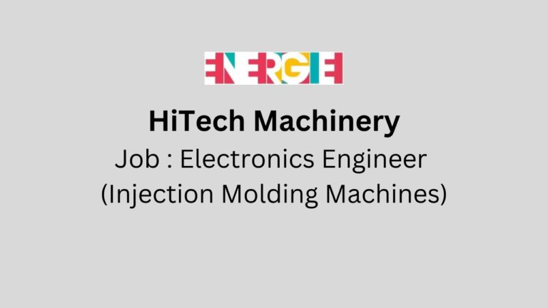 Electronics Engineer (Injection Molding Machines)