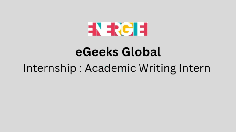 Academic Writing Intern