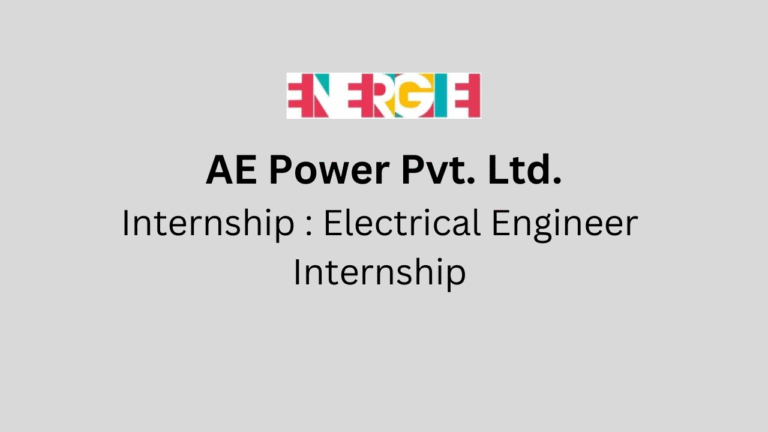Electrical Engineer Internship