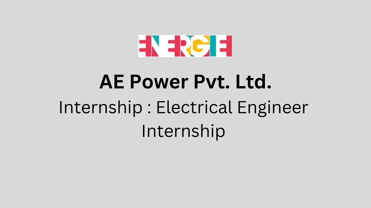 Electrical Engineer Internship