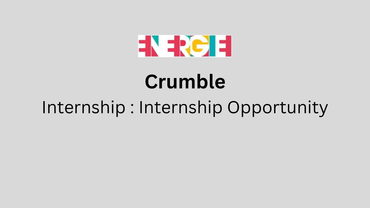 Internship Opportunity
