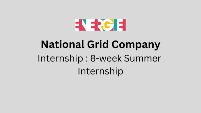 8-week Summer Internship