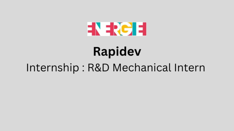 R&D Mechanical Intern