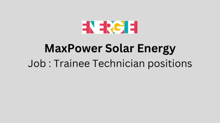 Trainee Technician positions