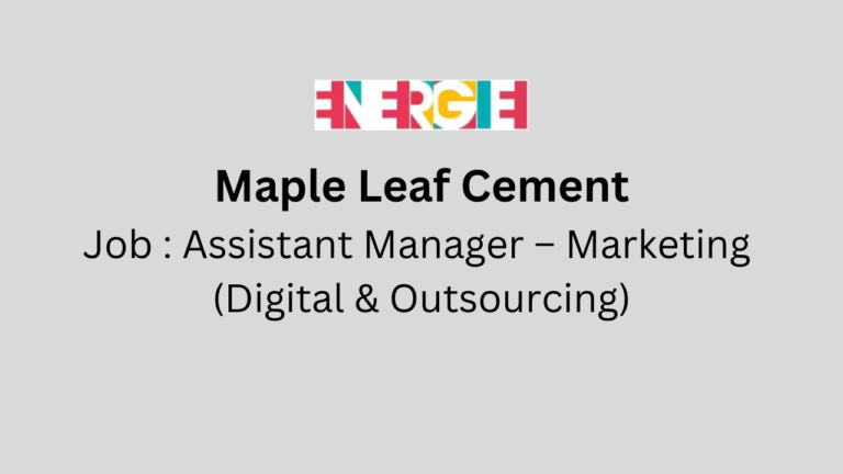 Assistant Manager – Marketing (Digital & Outsourcing)