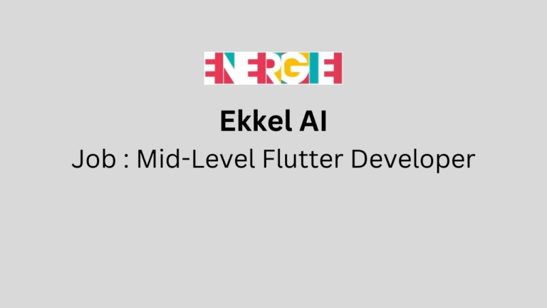 Mid-Level Flutter Developer