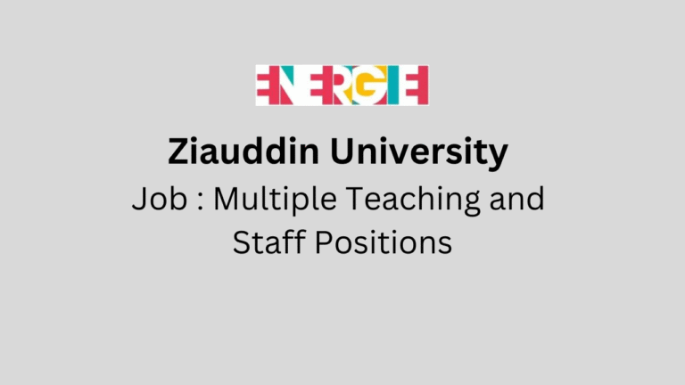 Multiple Teaching and Staff Positions