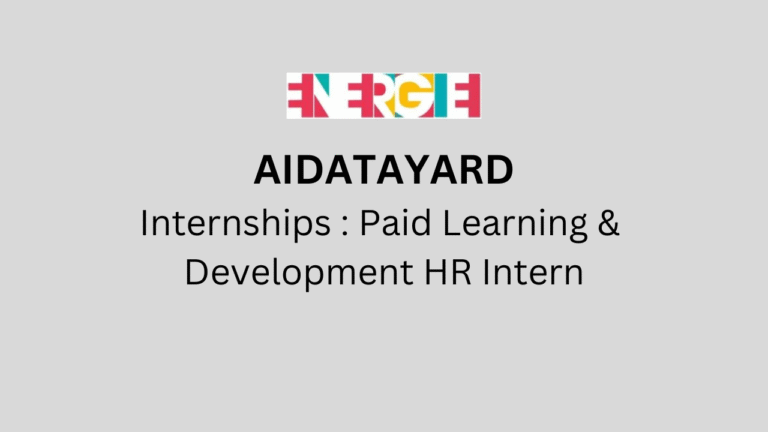 Paid Learning & Development HR Intern