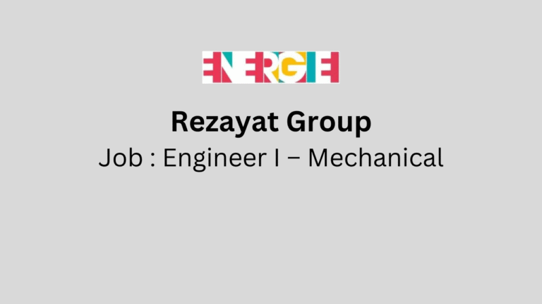 Engineer I – Mechanical