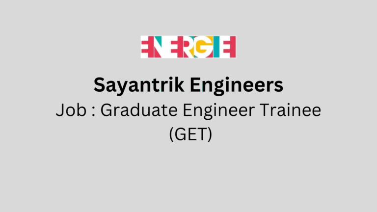 Graduate Engineer Trainee (GET)