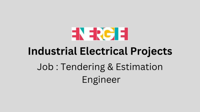 Tendering & Estimation Engineer