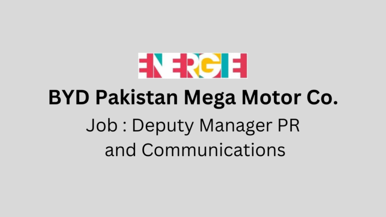 Deputy Manager PR and Communications