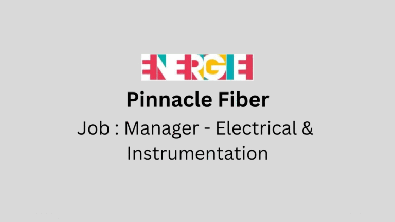 Manager Electrical & Instrumentation