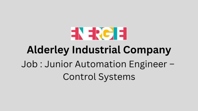 Junior Automation Engineer – Control Systems