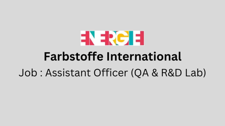 Assistant Officer (QA & R&D Lab)