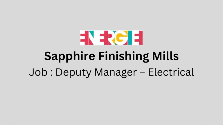 Deputy Manager – Electrical