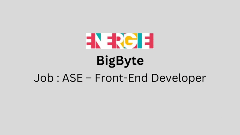 ASE – Front-End Developer