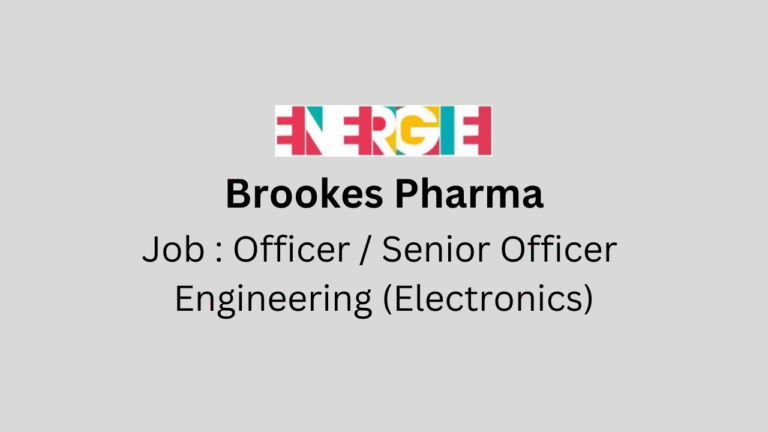 Officer / Senior Officer Engineering (Electronics)
