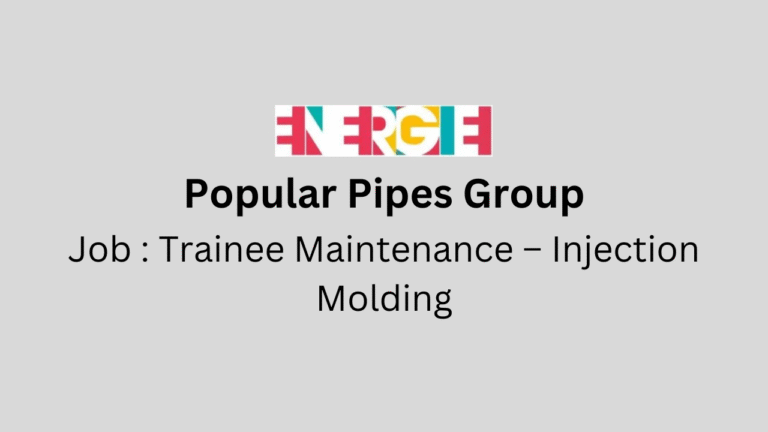 Trainee Maintenance – Injection Molding