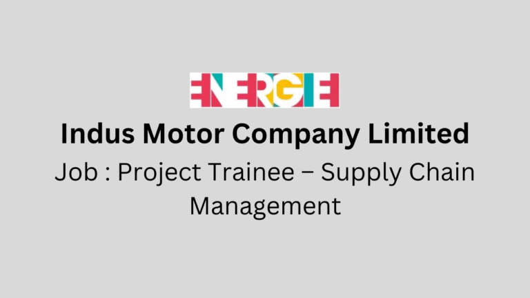 Project Trainee – Supply Chain Management