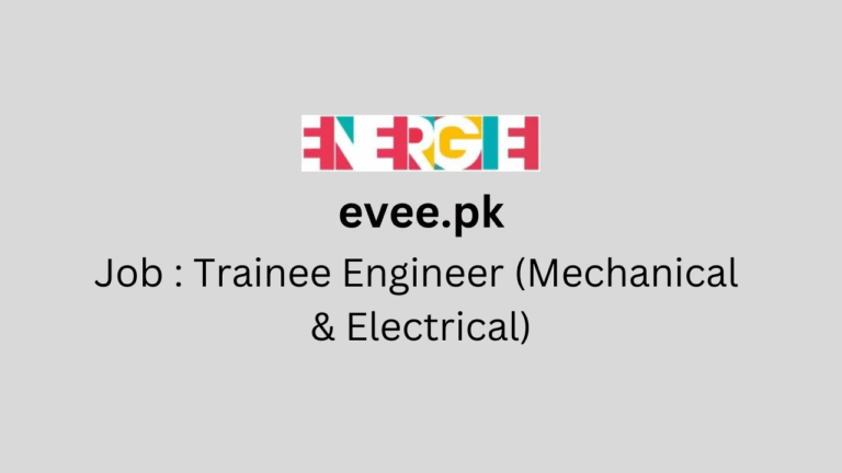 Trainee Engineer (Mechanical & Electrical)