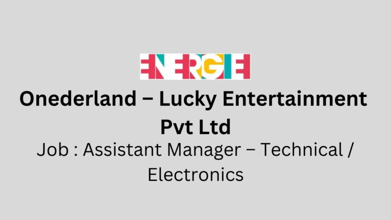 Assistant Manager – Technical / Electronics