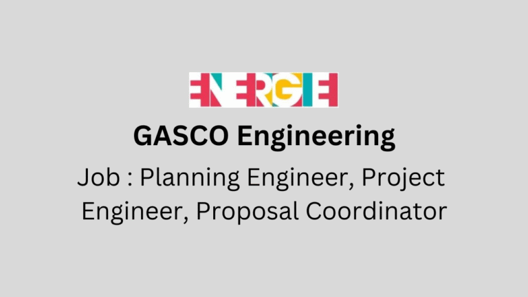Planning Engineer, Project Engineer, Proposal Coordinator