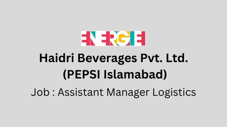 Assistant Manager Logistics