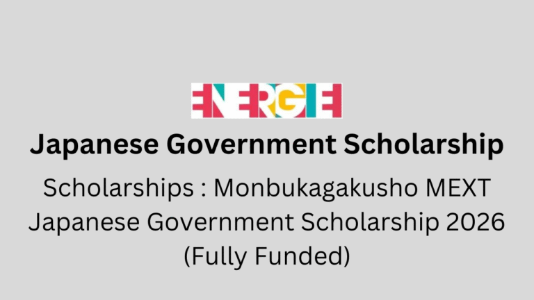 Monbukagakusho MEXT Japanese Government Scholarship 2026 (Fully Funded)