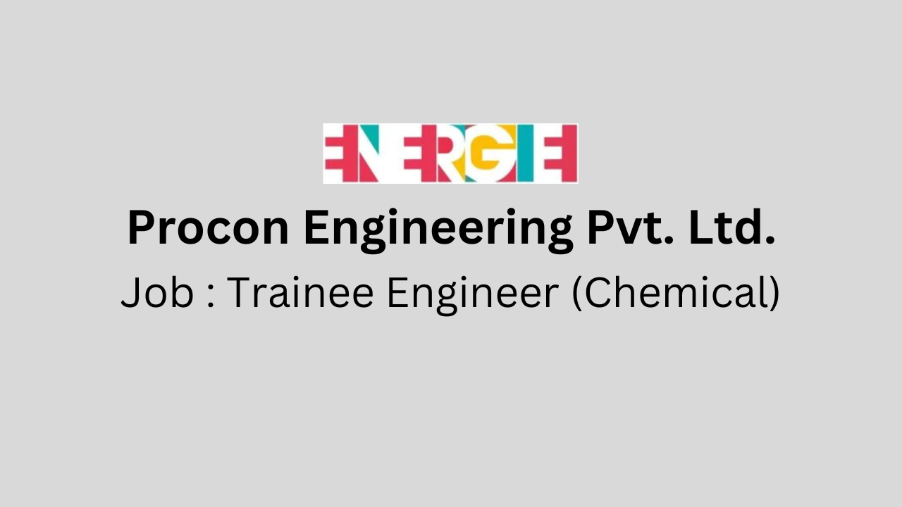 Trainee Engineer (Chemical)