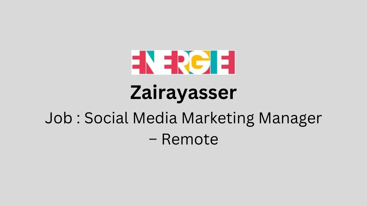 Social Media Marketing Manager – Remote