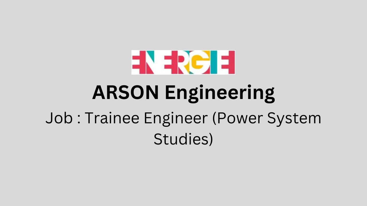 Trainee Engineer (Power System Studies)