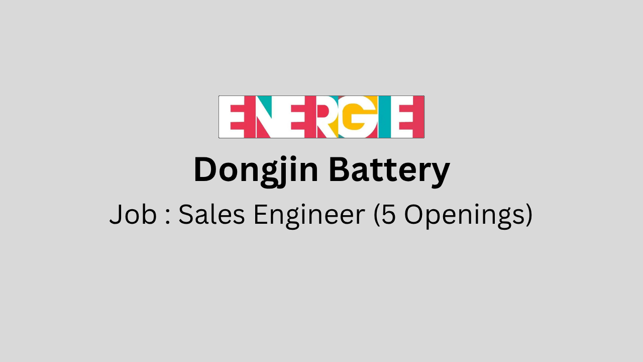 Sales Engineer (5 Openings)
