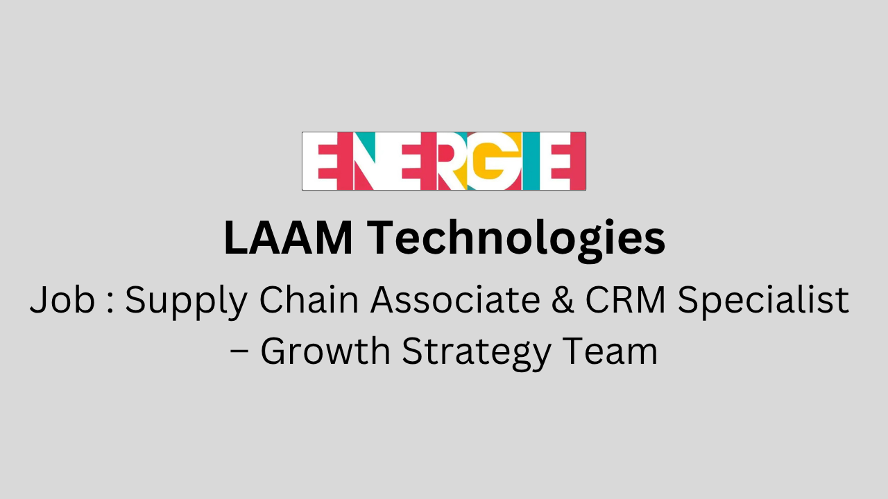 Supply Chain Associate & CRM Specialist – Growth Strategy Team