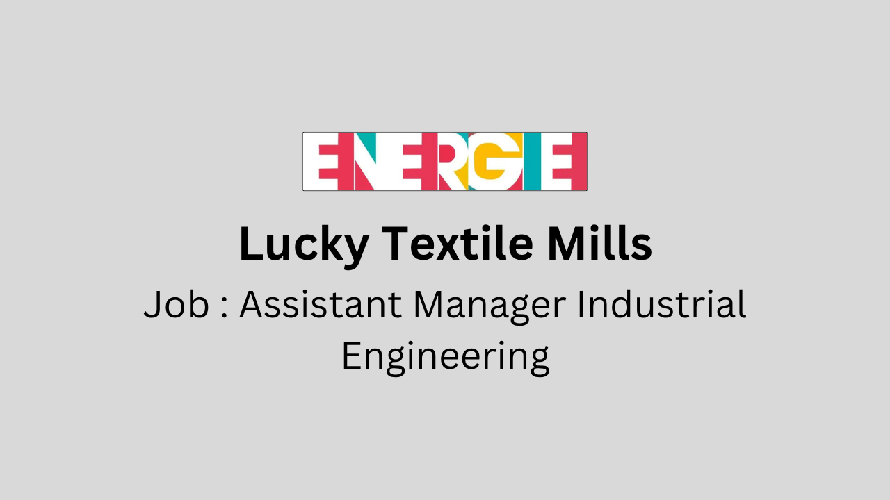 Assistant Manager Industrial Engineering