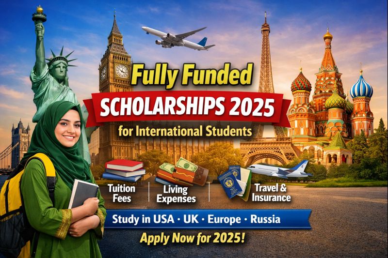Fully Funded Scholarships 2025 for International Students