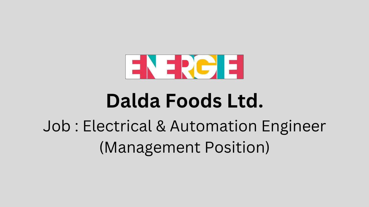 Electrical & Automation Engineer (Management Position)