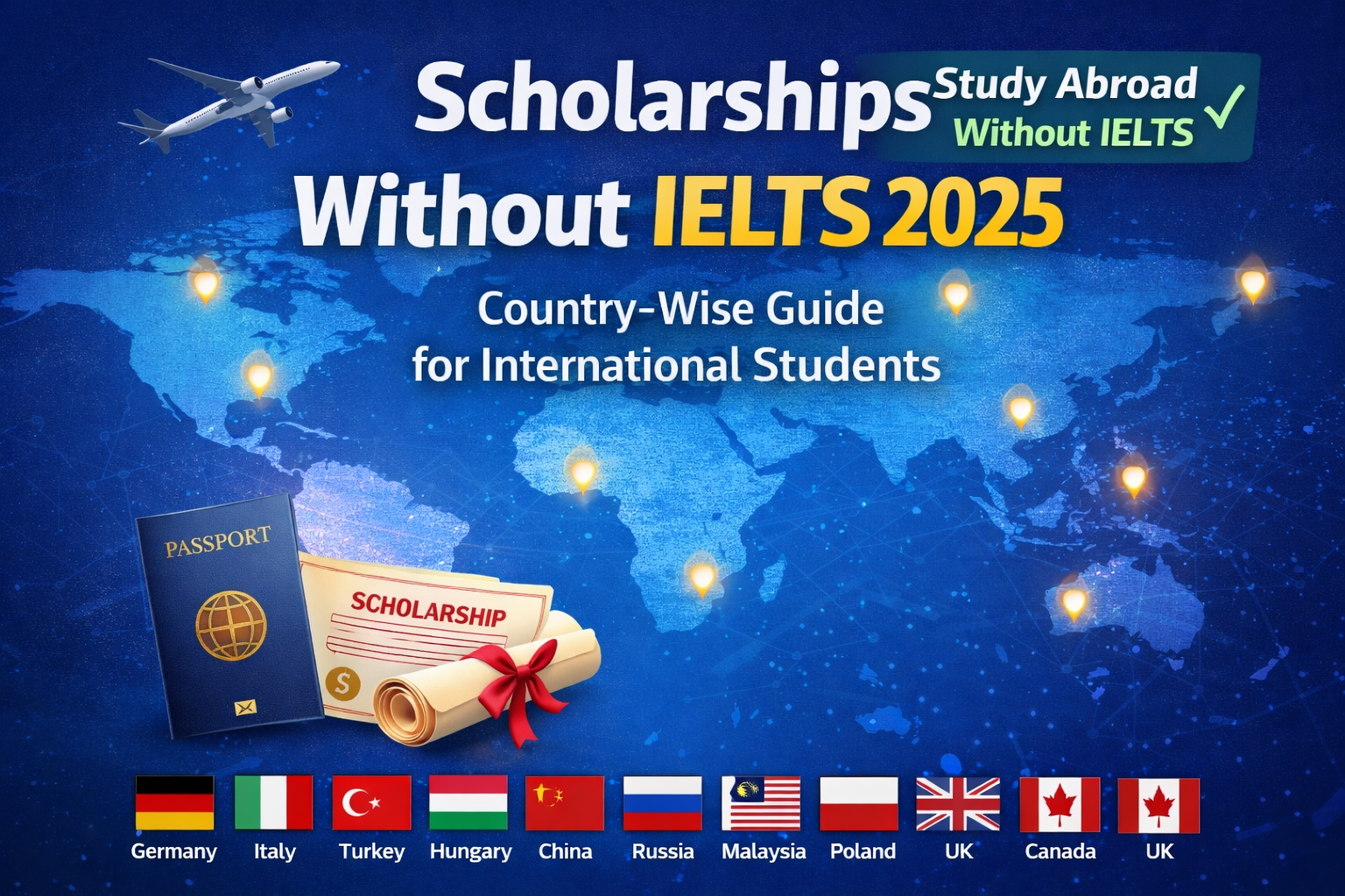 Scholarships Without IELTS 2025