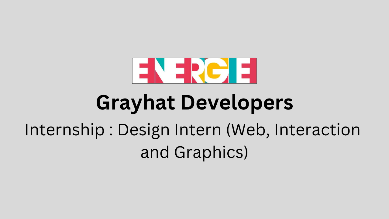Design Intern (Web, Interaction and Graphics)
