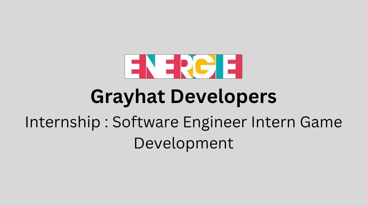 Software Engineer Intern Game Development