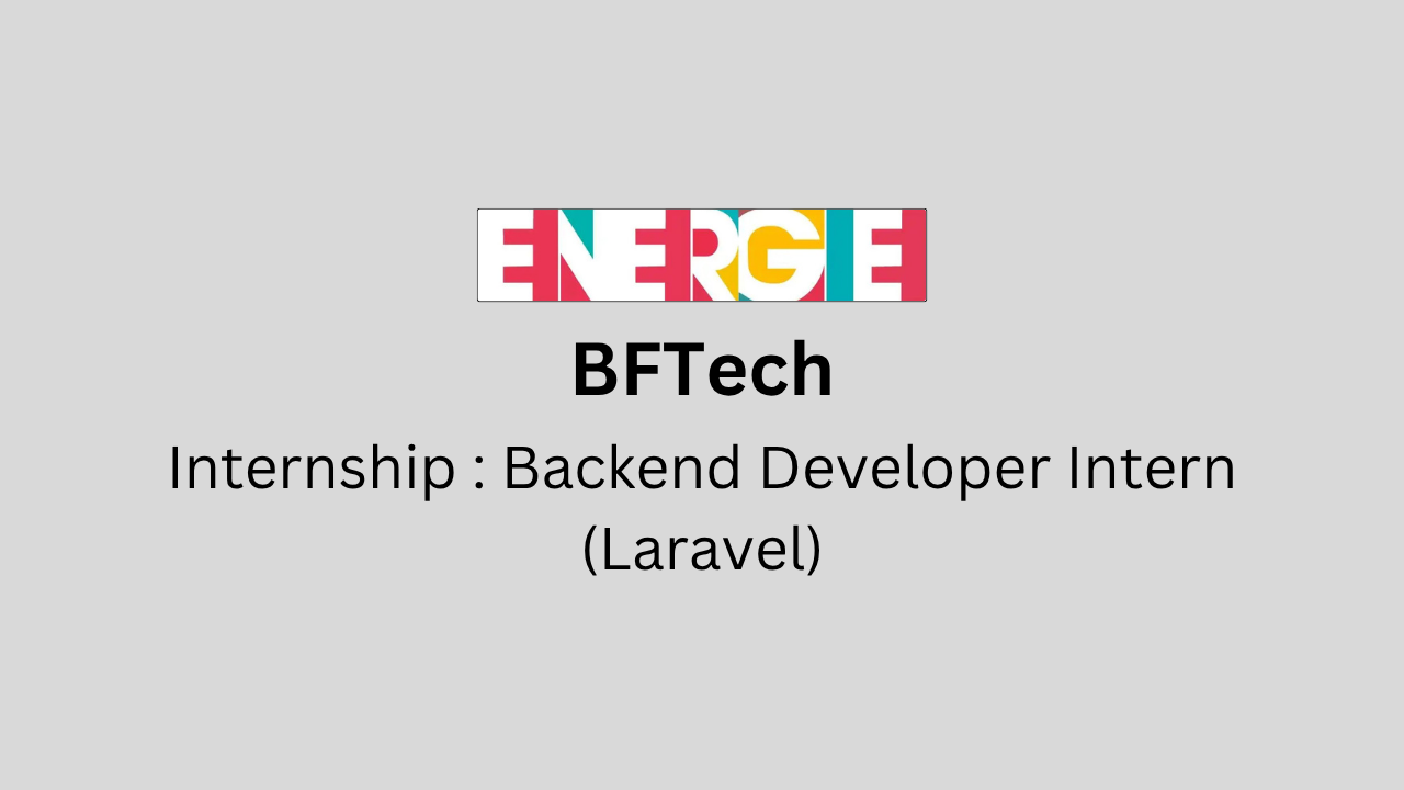 Backend Developer Intern (Laravel)
