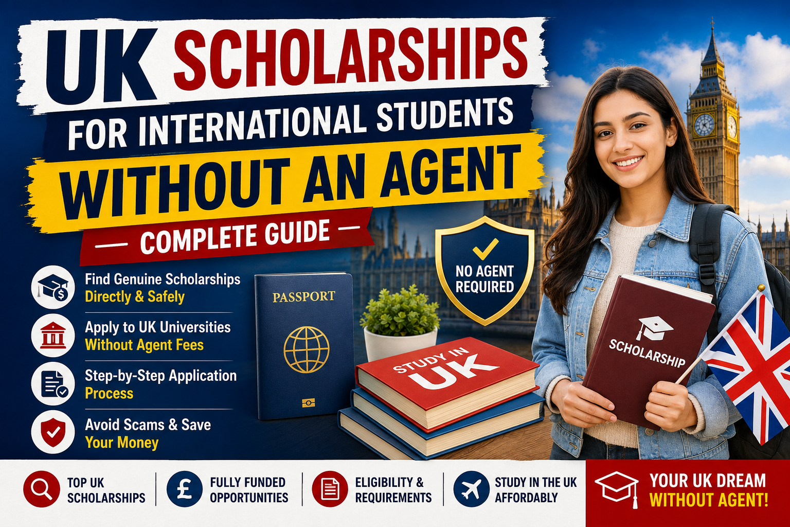 UK Scholarships for International Students Without an Agent